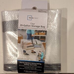 New Mainstays Transparent Clear 20 Gallon Storage Bag